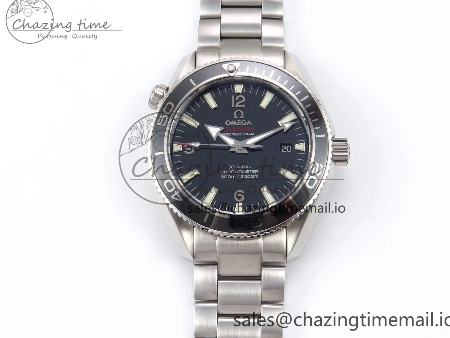 0405 Seamaster “LMPO” OMF 1:1 Best Edition Black Dial on SS Bracelet A Tailored 7703